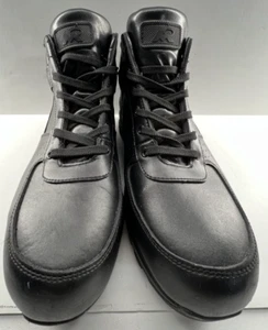 Mountain Gear Mens Boots Size 12 Hiking Black Leather Comfort Insoles - Picture 1 of 4