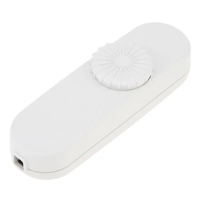 Rotary LED Dimmer Switch Inline Lamp Switch for Table Lamp Halogen Bulbs White - Image 1 of 4