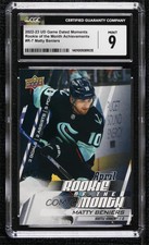 2022 Game Dated Moments of the Month Achievements Matty Beniers CGC 9 Rookie RC