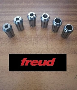 Freud Router Collet Set of 3 Collets Metric Size 6mm, 8mm & 12mm - Picture 1 of 6