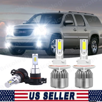 Kit de faros antiniebla LED para GMC Yukon Denali 2007-2012 2013 4x 6000K Foto 1 de 4