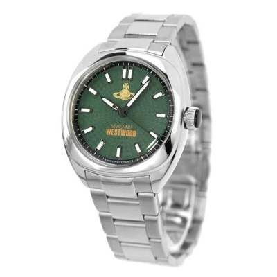 Часы наручные мужские Vivienne Westwood VV300GRSL зеленые серебристые новые - Изображение 1 из 4