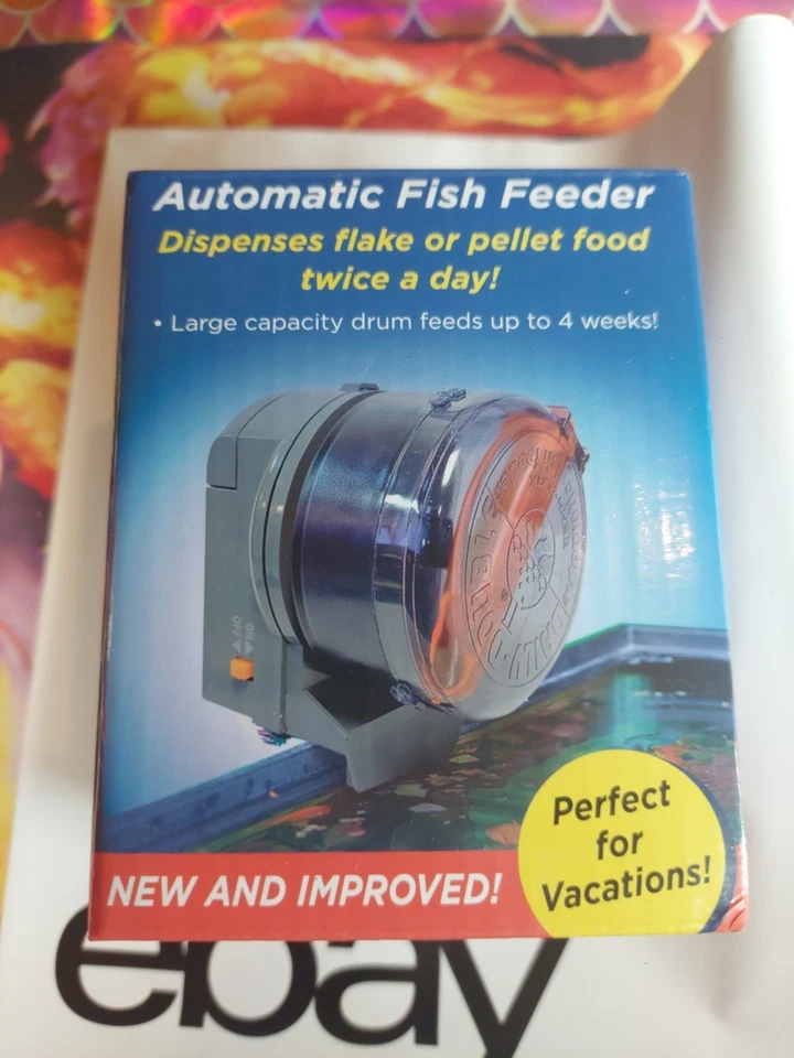 Aqua Culture Automatic Fish Feeder Aquarium Food Battery Power.