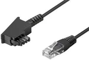 5x TAE Anschlußkabel DSL / VDSL; TEL TAE-F 300 DSL 8P2C BLACK 3m PL - Zdjęcie 1 z 1