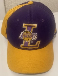 VTG Los Angeles Lakers Snapback Hat Sports Specialties Blockhead Script Logo HTF - Picture 1 of 12
