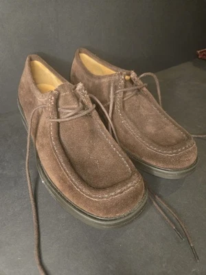 Clark's Vintage Lace Up Cocoa Brown Oxfords w/ Shoes Size 7 US. block wedge  - Image 1 of 4