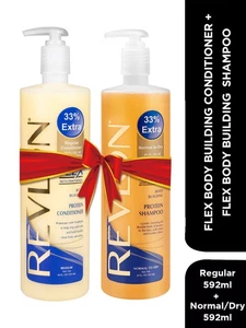 Shampoo originale Revlon Flex Dry danneggiato e balsamo corpo extra 592 ml / 20 oz - Foto 1 di 1