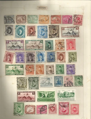 LARGE COLLECTION OF EGYPT STAMPS - image 1 of 4