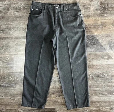 Vintage Y2K BC Ethic Pants Mens 38x32 Charcoal EZ-Fit Dress Trousers - Image 1 of 4