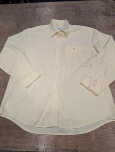 Camisa con botones Lacoste 100 % algodón hecha en Perú - para hombre talla 44 - amarilla - Imagen 1 de 16