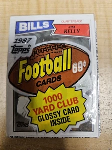 1987 Topps Football Factory Sealed Cello Pack W/Jim Kelly Rookie On Top Nice - Picture 1 of 3