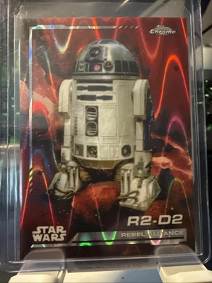 2024 Topps Chrome Star Wars R2 D2 Red Raywave #108 - Image 1 of 2