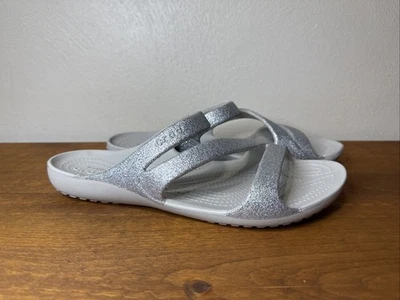 Sandalia Crocs Kadee II PLATA BRILLO Trapa Cojín Espuma Croslite Chanclas W 10 Foto 1 de 4