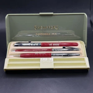 Vintage Scheaffers Skripsert Füllfederhalter Druckbleistift US Borax rotes Etui - Bild 1 von 5