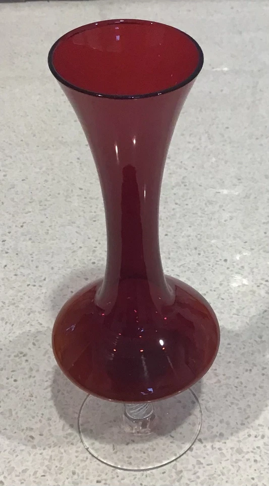 Retro Bohemia Ruby Glass  Vase - image 1 of 4
