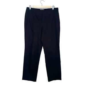 L.L. Bean Damen schwarz klassische Passform gerades Bein seitlicher Reißverschluss Hose Größe 14 - Bild 1 von 8