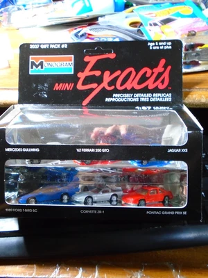 Monogram Mini Exacts 1/87th H.O. Scale 6 Pack Ferrari, Jaguar, Corvette & More - Image 1 of 3
