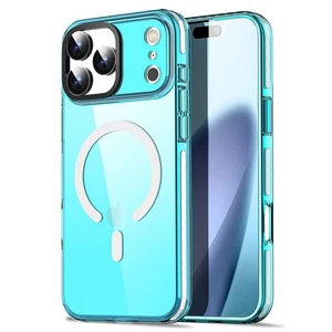 Custodia Trasparente Magnetica per iPhone 17 Pro Max 17 Pro 17 Antiurto Bumper Soft Cover - Foto 1 di 82