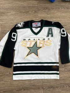 Dallas Stars Mike Modano Home Jersey CCM Sz Small Authentic NHL Hockey 90s White - Picture 1 of 13