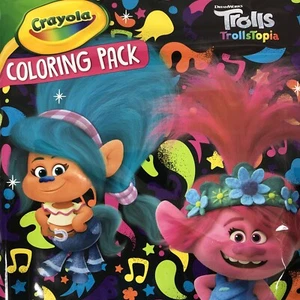 Trolls Crayola Confezione da Colorare con Libro da Colorare Marcatori e Adesivi Lavabili - Foto 1 di 11