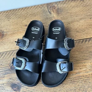 Scholl Damen Pantolette schwarz Noelle Doppelriemchen Sandalen Größe UK 6 / EU39 UVP 110£ - Bild 1 von 3