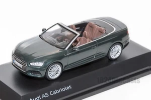 Audi A5 Cabriolet en Verde, modelo oficial de concesionario Audi, escala 1:43, coche regalo - Imagen 1 de 3