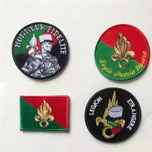 Toppe Legione Straniera Francese 3D Patch Ricamate Soldato Bracciale Tattico - Foto 1 di 10