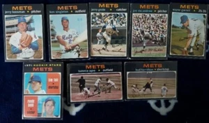 TOPPS 1971 LOT OF 8 NEW YORK METS HARRELSON, KOOSMAN, AGREE, GARRETT, FOLI RC - Picture 1 of 2