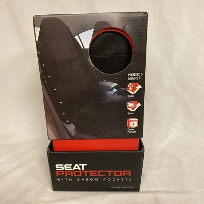 Seat Cover with Cargo Pockets Black Universal Pilot Auto SC-583 Single Cover Foto 1 de 4