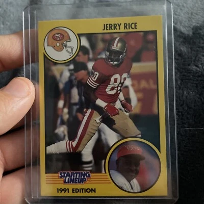 1991 STARTING LINEUP EDITION CARD JERRY RICE ~ 49ERS  - Image 1 of 2