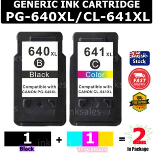 2x Generic PG-640XL CL-641XL Ink For Canon TS5160 MG2160 MG3560 3660 MX376 MX456 - Picture 1 of 1