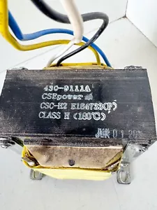 Chuan Shun Electric 430-9111A Transformer CSC-H2 E184733 Class H USED - Picture 1 of 6