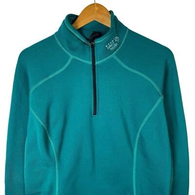 VTG 90s Mountain Hardwear Womens Sz L Pullover Sweater 1/4 Zip Outdoor Hiking - Image 1 of 4