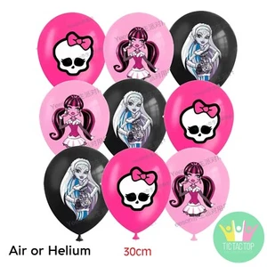 9x Monster High Helium Latex Balloon. Party Lolly Bag Bunting Cake Anime Cupcake - Picture 1 of 1