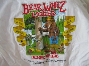 Bear Whiz Beer t shirt Logging theme - Picture 1 of 11