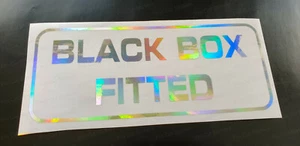 BLACK BOX Fitted New Insurance Hologram Neo Chrome Car Vinyl Sticker Decal ref:3 - Picture 1 of 4
