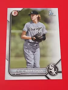 2022 Bowman Draft Paper Base BD-56 Noah Schultz - Chicago White Sox - Picture 1 of 3