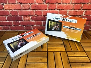 NEW IN OPEN BOX Set of 2 - PHONE 2 FRAME Digital Picture Frame 10" Display 32 GB - Picture 1 of 24