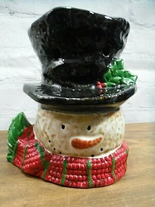 Yankee Candle Pierced Top Hat Snowman Head Tart/Wax Melt Warmer/Brenner Rtd. - Bild 1 von 5