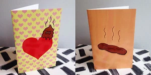 SH*TTY LOVE GREETING CARDS poo turd poop stinks emoji funny cute kawaii - Picture 1 of 6