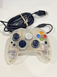 Original Xbox Crystal Translucent Edition Controller W/ Breakaway Cable Tested! - Picture 1 of 9