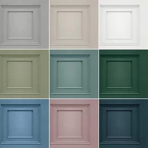 Papel Pintado Panel Madera Oliana Belgravia Efecto 3D Paneles - Varios Colores - Imagen 1 de 35