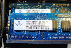 Arbeitsspeicher RAM Nanya 2x2GB, PC3-10600, SDRAM-DDR3-1333 für Laptop - Bild 1 von 2