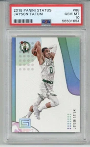 2018 PANINI STATUS #88 JAYSON TATUM CARD #88 BOSTON CELTICS PSA 10 LOW POP RARE - Picture 1 of 2