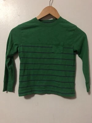  Camiseta Cherokee Niño Pequeño Talla XS Cuello Redondo Verde Rayas Manga Larga  Foto 1 de 4