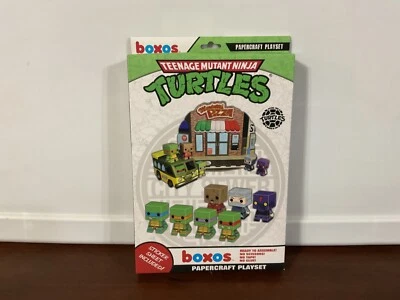 Funko Boxos Teenage Mutant Ninja Turtles Papercraft Playset - Image 1 of 2