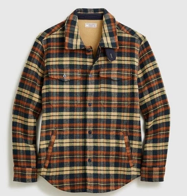 Wallace & Barnes J Crew Mens Double-cloth Wool Shirt Jacket - L - Image 1 of 4