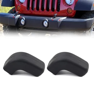 2x Frontstoßstange Zughaken Abdeckung Verkleidung für Jeep Wrangler JK JL JT - Bild 1 von 11