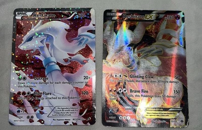 Pokemon Mid Era Reshirem Lot Of Two - Conditions Vary - See Photos! - Image 1 of 4