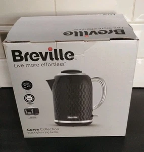 Breville 1.7 L 3000 W Modern Curve Jug Kettle - Black - Picture 1 of 7